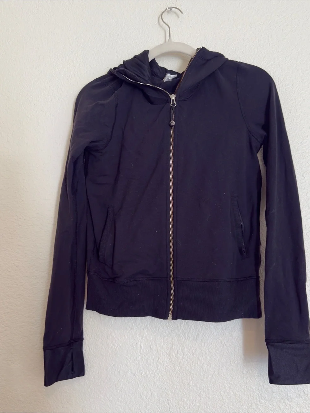 Lululemon Women's Namaskar 6 Black Zipup Hooded Jacket - Picture 1 of 8